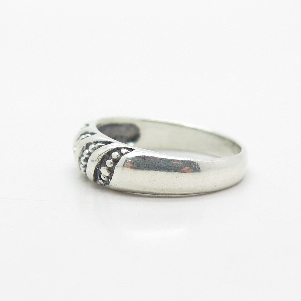 925 Sterling Silver Vintage Braided Ring Size 8.25