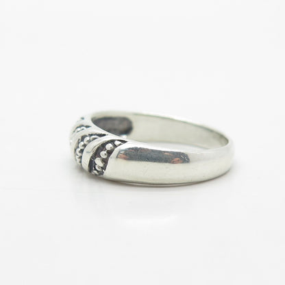 925 Sterling Silver Vintage Braided Ring Size 8.25