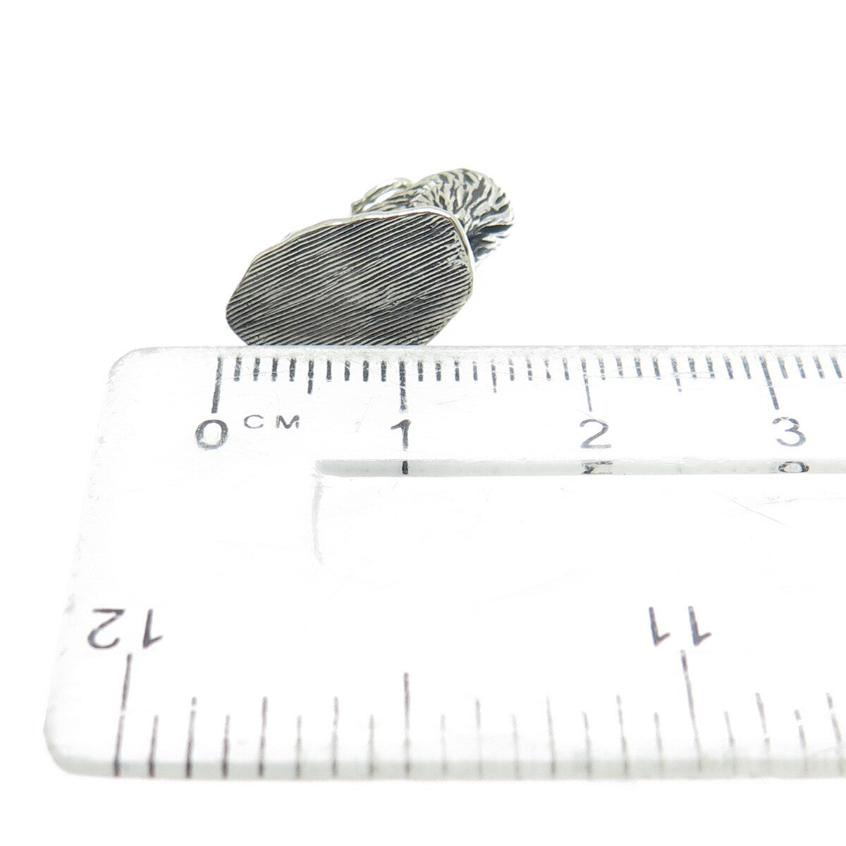 925 Sterling Silver Antique Art Deco Kiwi Bird 3D Charm Pendant