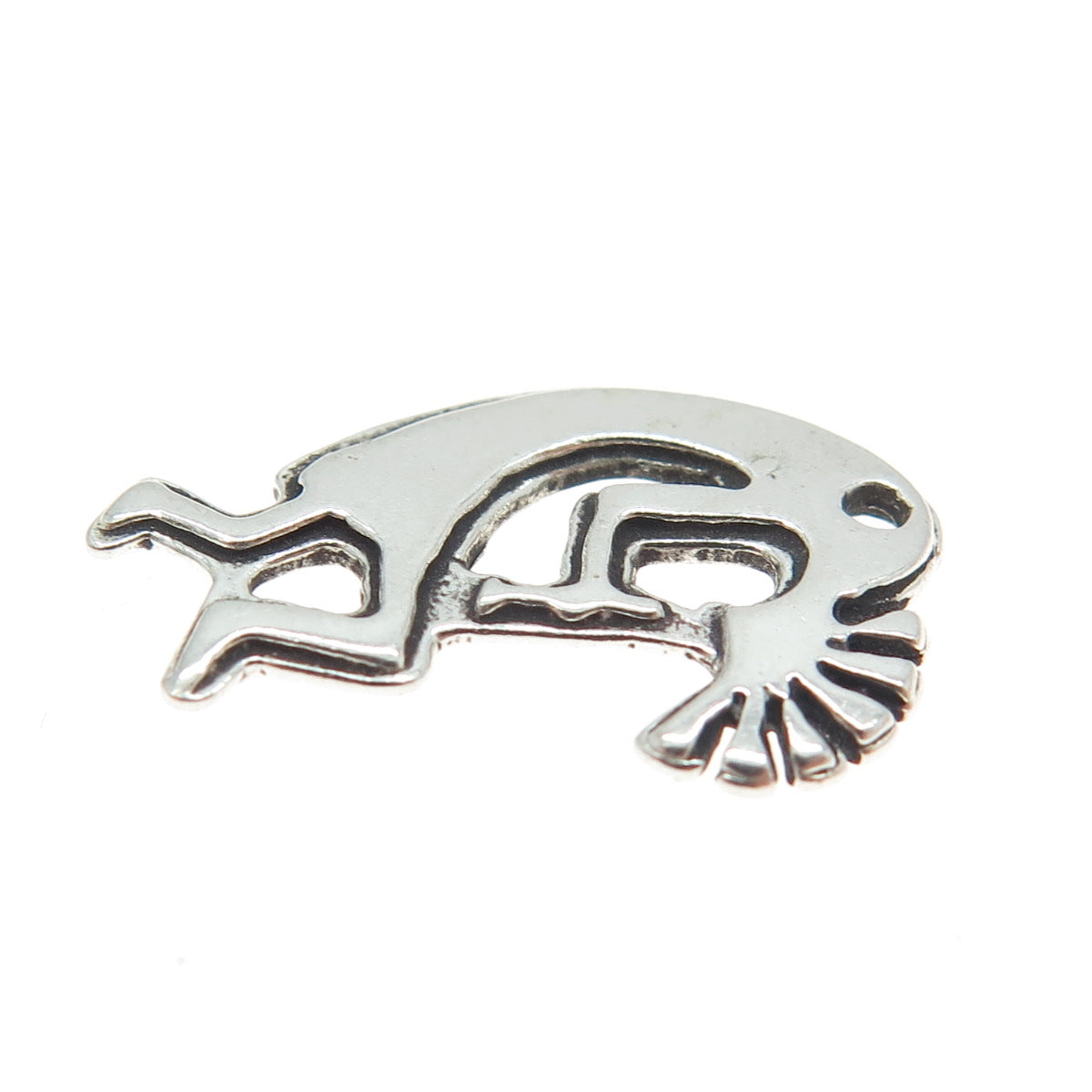 SUN WEST 925 Sterling Silver Vintage Southwestern Navajo Kokopelli Pendant