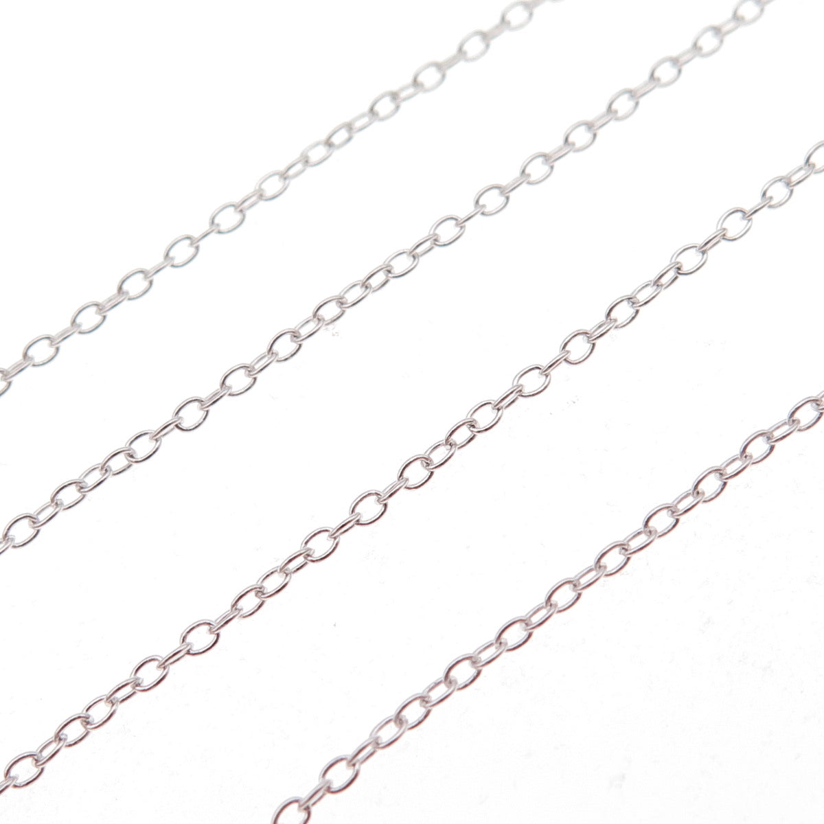 925 Sterling Silver Cable Chain Necklace 18"
