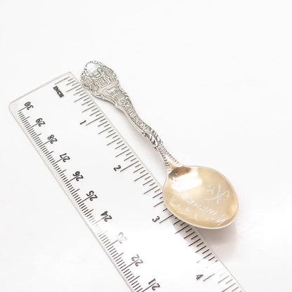 925 Sterling Silver 2-Tone Vintage "Winchester / Kentucky" Ornate Spoon