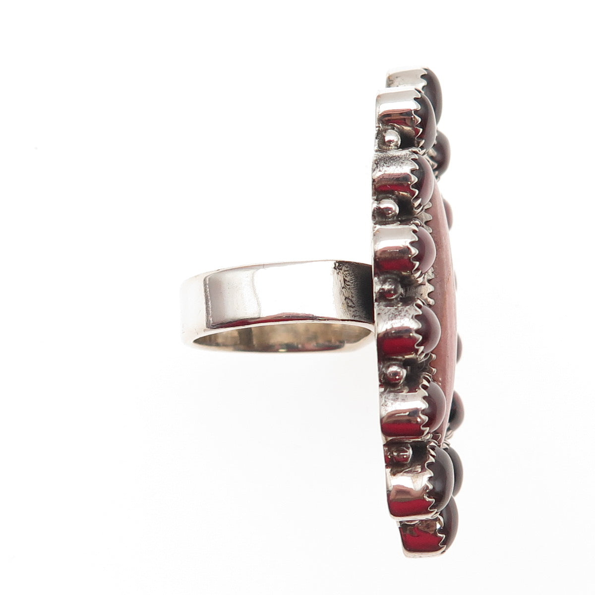 Colie's Closet By Nicole Sterling Vintage Real Rhodochrosite Garnet Ring Size 8