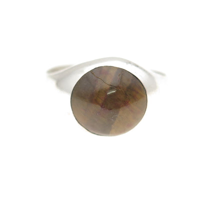 Thunderbird Old Pawn Sterling Silver Vintage Southwestern Tiger Eye Ring Size 6