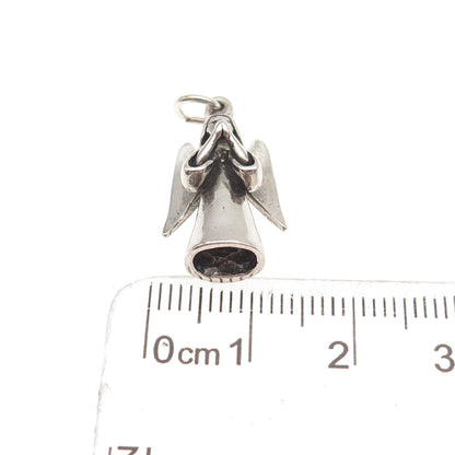 Sunwest 925 Sterling Silver Vintage Praying Angel 3D Mini Charm Pendant
