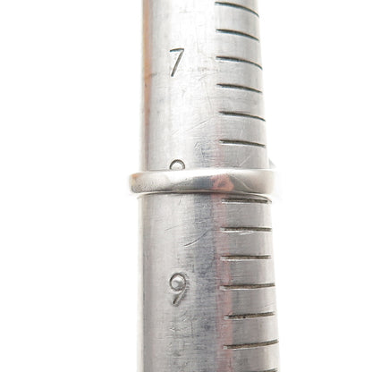 Chapal Zenray 925 Sterling Silver Vintage Modernist Wing Oxidized Ring Size 8.25