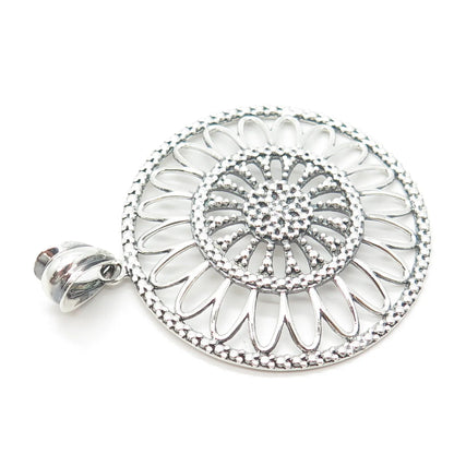925 Sterling Silver Vintage Italy Milor Ornate Pendant