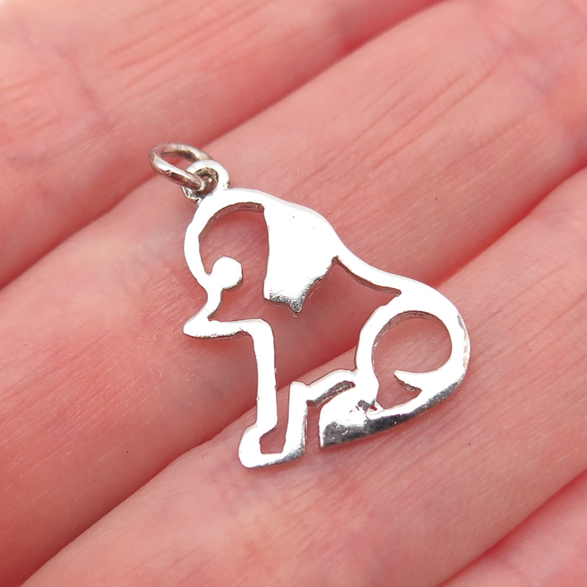 Jacoby Bender 925 Sterling Silver Vintage Puppy Dog Mini Charm Pendant