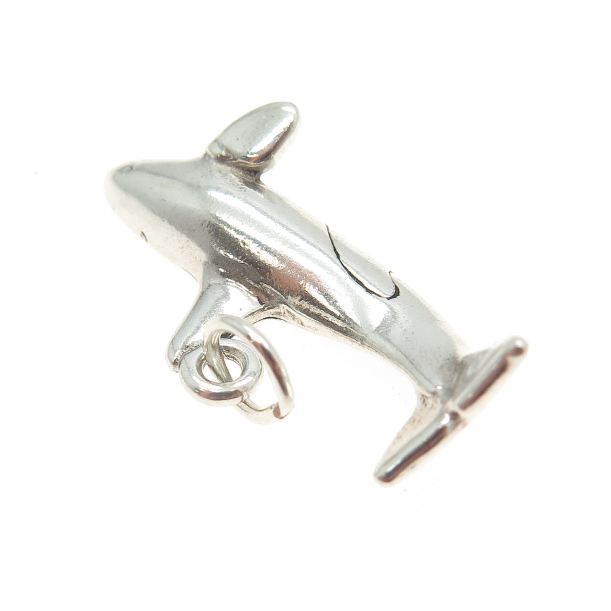 SUN WEST 925 Sterling Silver Vintage Shark Pendant