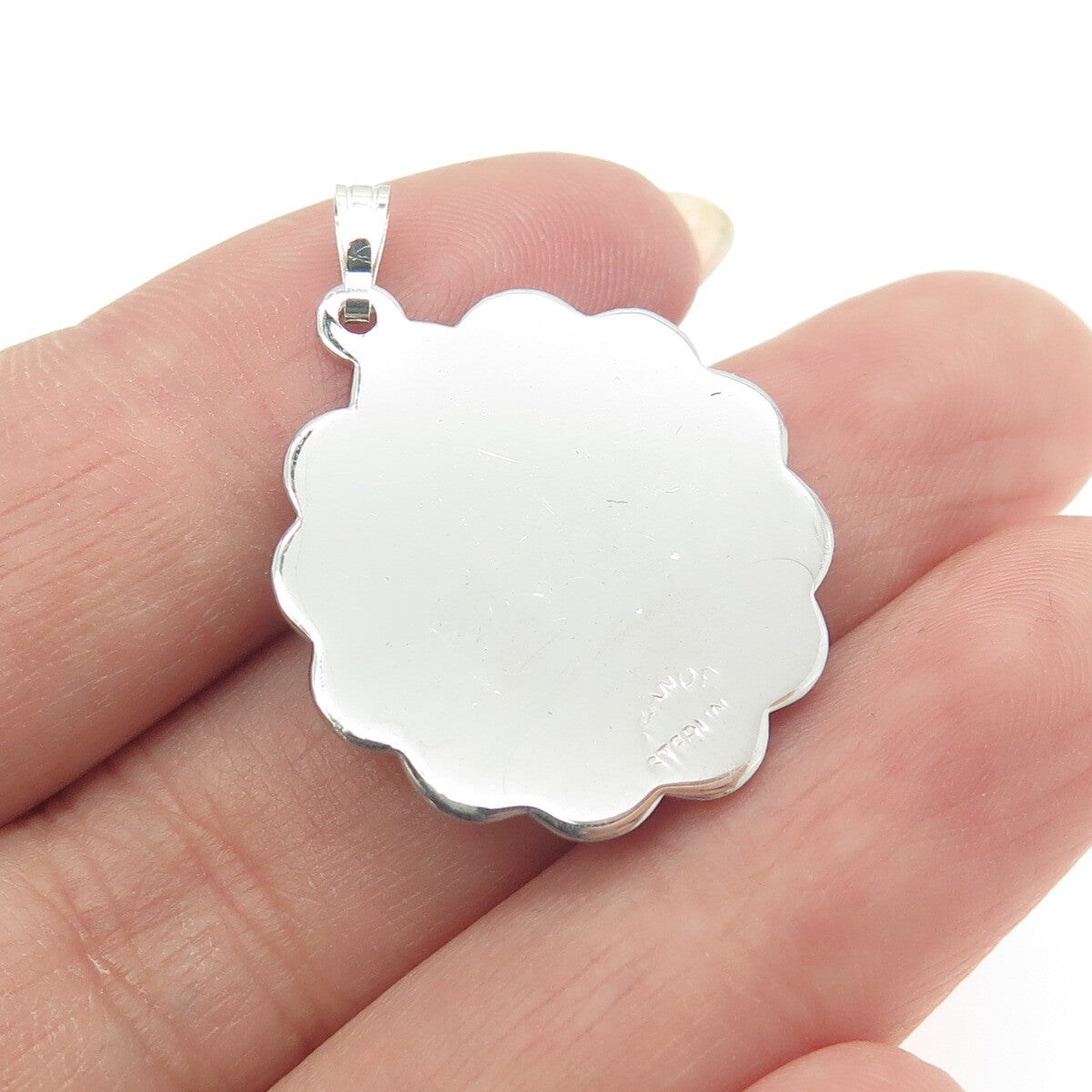 JEANOR 925 Sterling Silver Vintage Graduation Academic Cap Pendant
