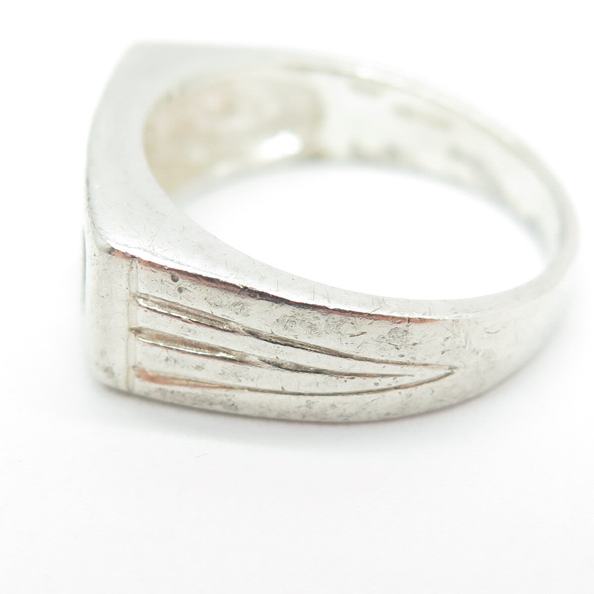 925 Sterling Silver Vintage "DAD" Ring Size 8.25