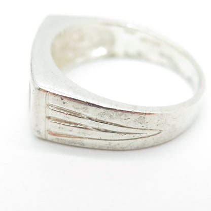 925 Sterling Silver Vintage "DAD" Ring Size 8.25