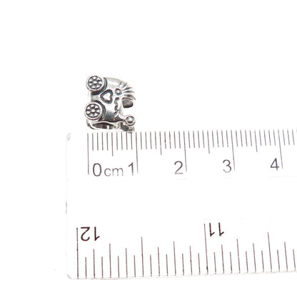 PANDORA 925 Sterling Silver Baby Carriage / Stroller Slide Bead Charm