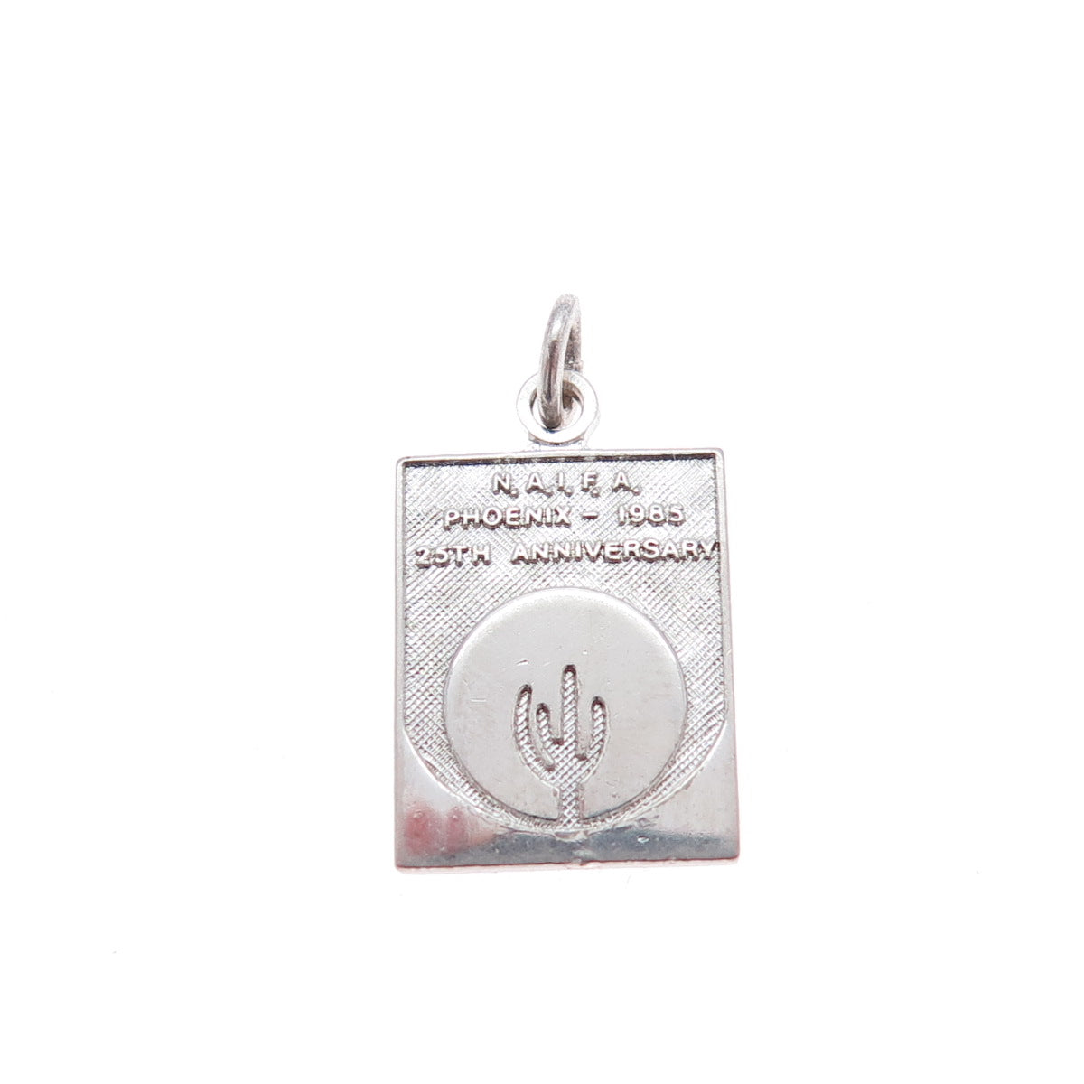 925 Sterling Silver Vintage 1985 NAIFA Phoenix 25th Anniversary Charm Pendant