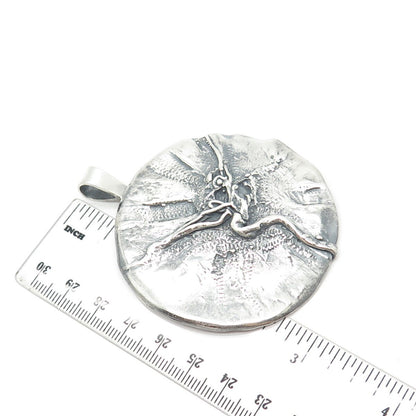 925 Sterling Silver Vintage Modernist Pendant