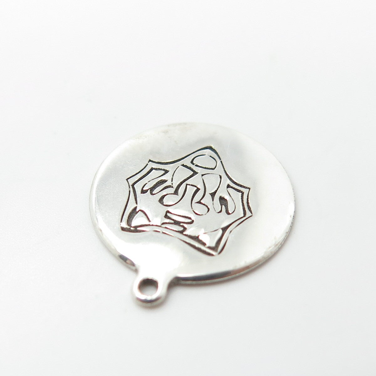 925 Sterling Silver USA Two In Town Tiger Charm Pendant