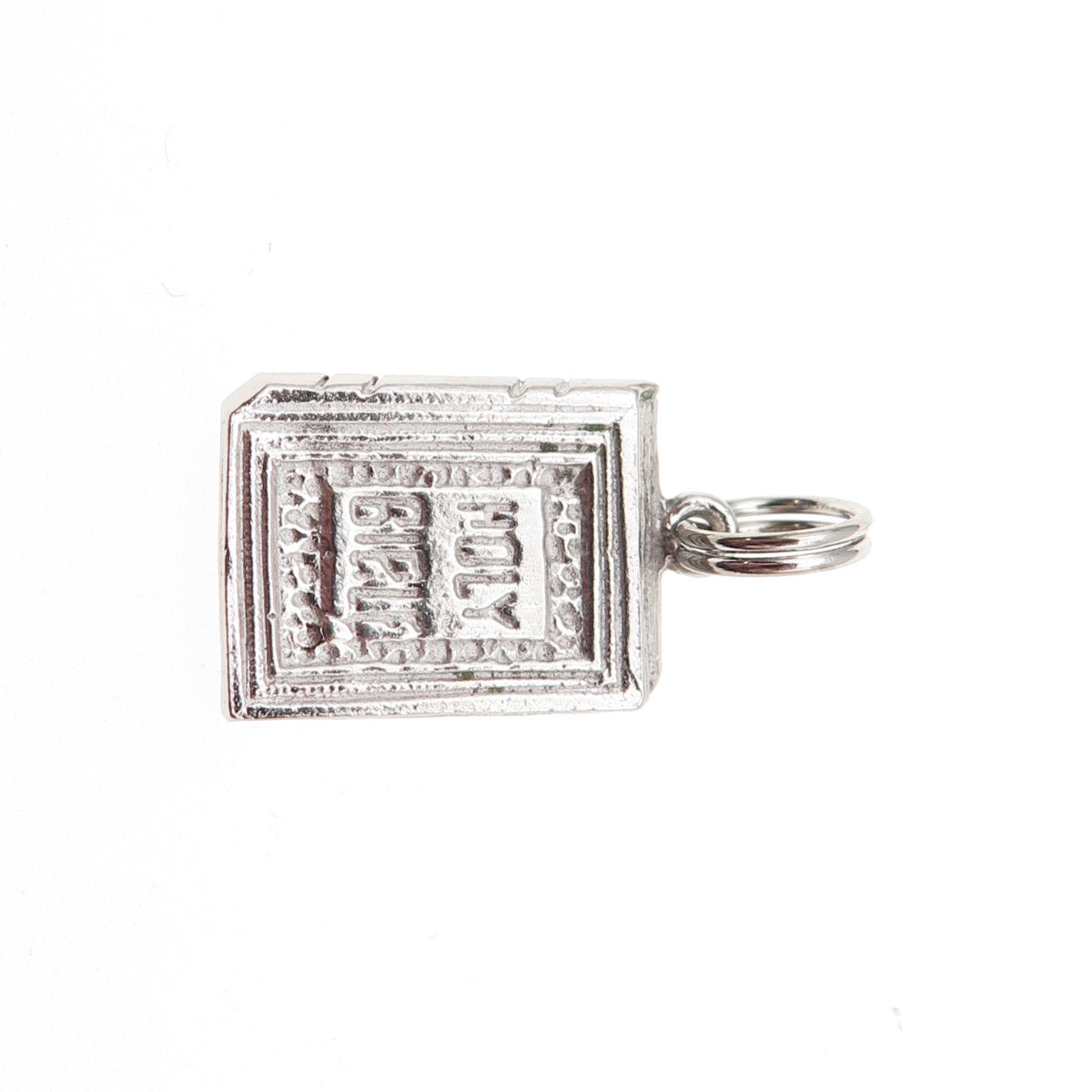 925 Sterling Silver Vintage Holy Bible Mini Charm Pendant