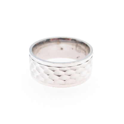 925 Sterling Silver Vintage Diamond-Cut Band Ring Size 7