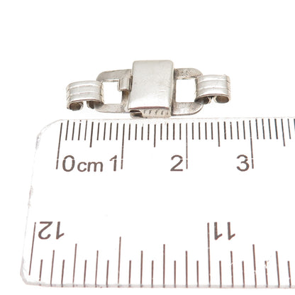925 Sterling Silver Vintage Bracelet / Necklace Box Lock Clasp