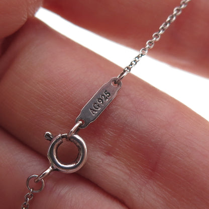 Tiffany & Co. 925 Sterling Vintage 1837 Collection Bar Cable Chain Necklace 16"