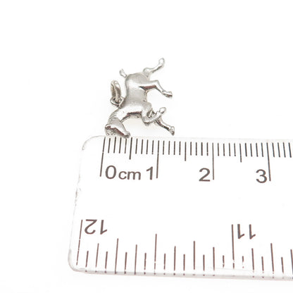 925 Sterling Silver Vintage Horse Mini Charm Pendant
