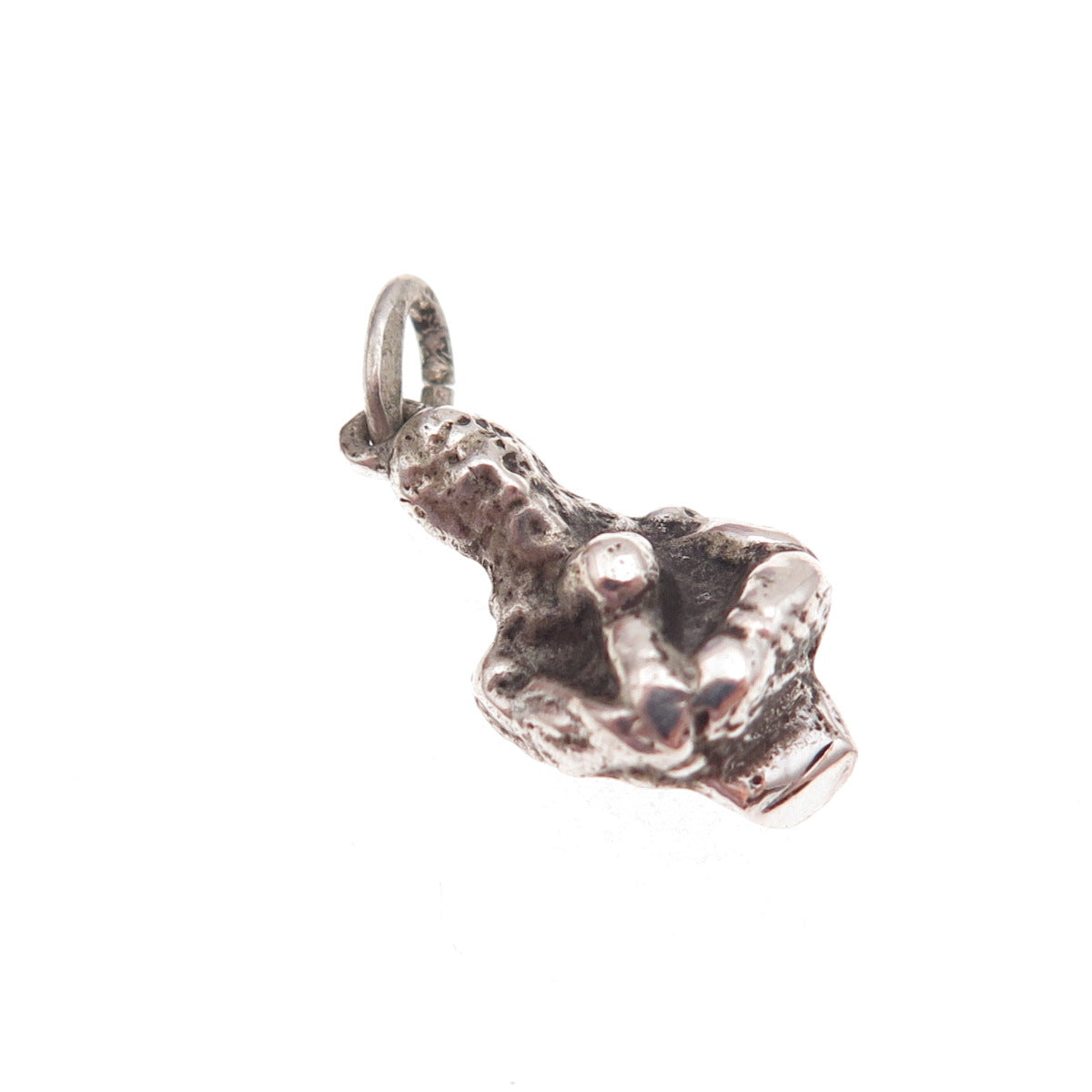 800 Silver Antique Art Deco Bust of William Shakespeare Charm Pendant