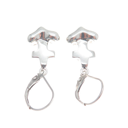 ROBERT LEE MORRIS 925 Sterling Silver Vintage Anchor Dangle Earrings