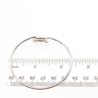 Tiffany & Co. Elsa Peretti 925 Sterling Vintage Sevillana O Bangle Bracelet 6"