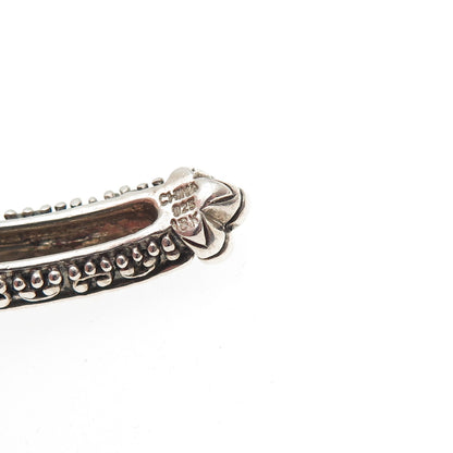 Barbara Bixby Sterling Silver 18K Gold Real Tiger Eye Adjustable Bracelet 6.5"