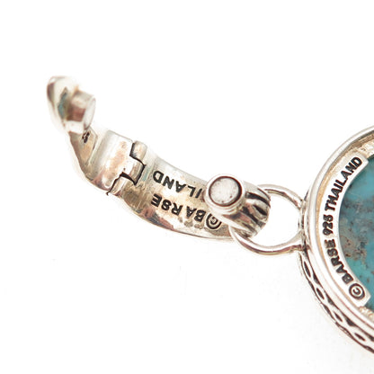 Barse 925 Sterling Silver Vintage Real Cabochon Kingman Turquoise Pendant