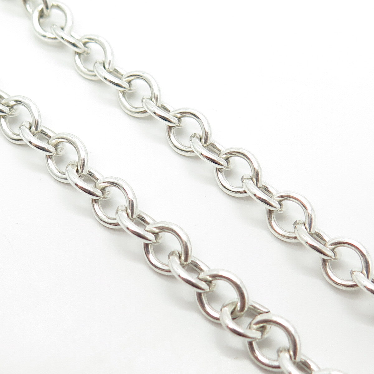 925 Sterling Silver Vintage Alana Love Real Labradorite Gemstone Necklace 16"