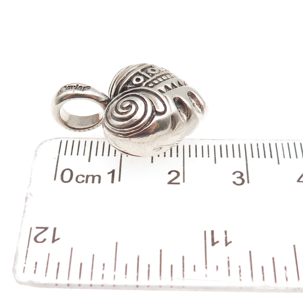 LAGOS Caviar 925 Sterling Silver Vintage Heart of Philadelphia Charm Pendant