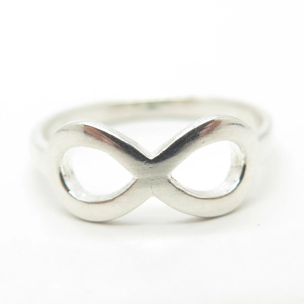 925 Sterling Silver Vintage Infinity Cocktail Ring Size 8