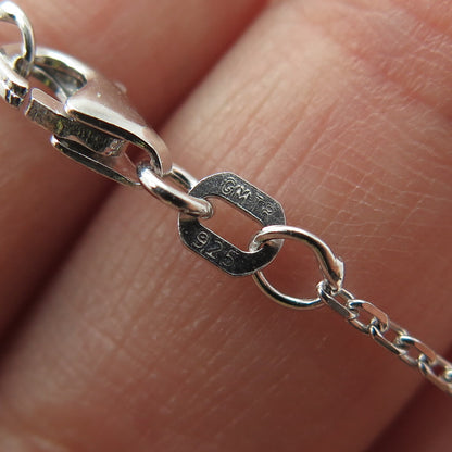 925 Sterling Silver Round-Cut Shaped C Z Ball Station Cable Link Bracelet 10"