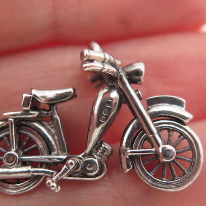Payton Pepper & Sons Sterling Vintage 1971 Birmingham Motorcycle Charm Pendant