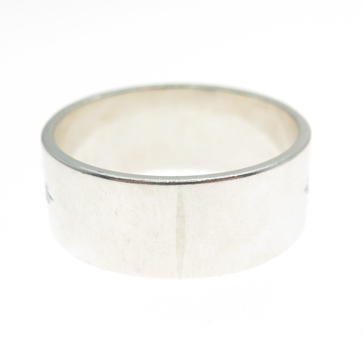 THE SILVER MESA Old Pawn 925 Sterling Silver Vintage Tribal Band Ring Size 12