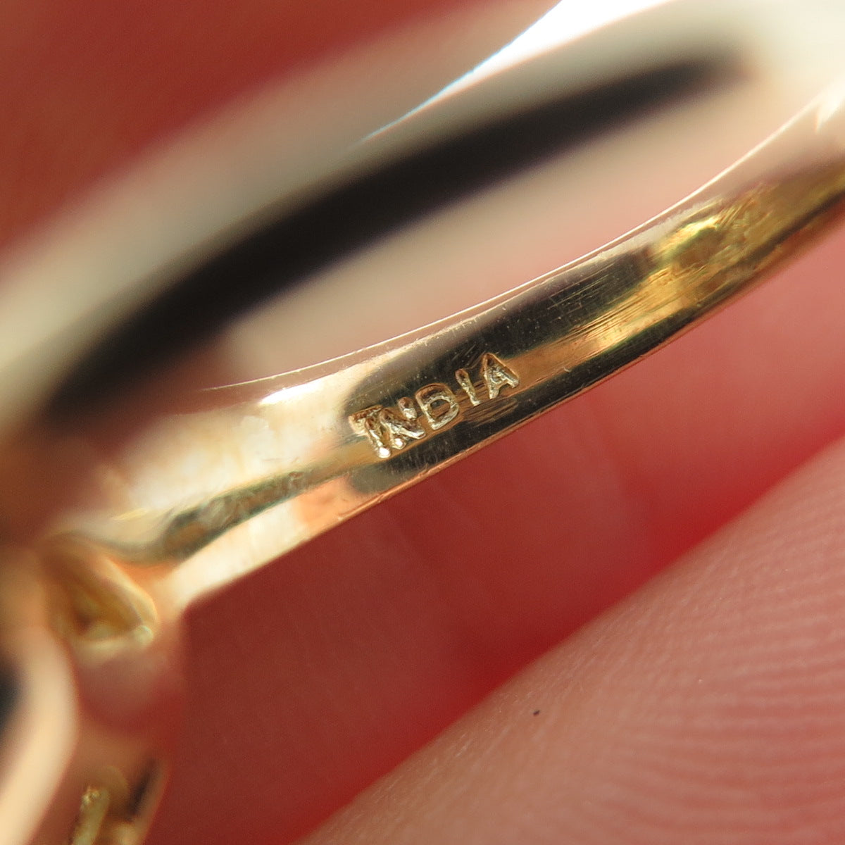 925 Sterling Silver Gold Plated Real Diamond & Green Amethyst Ring Size 5.75