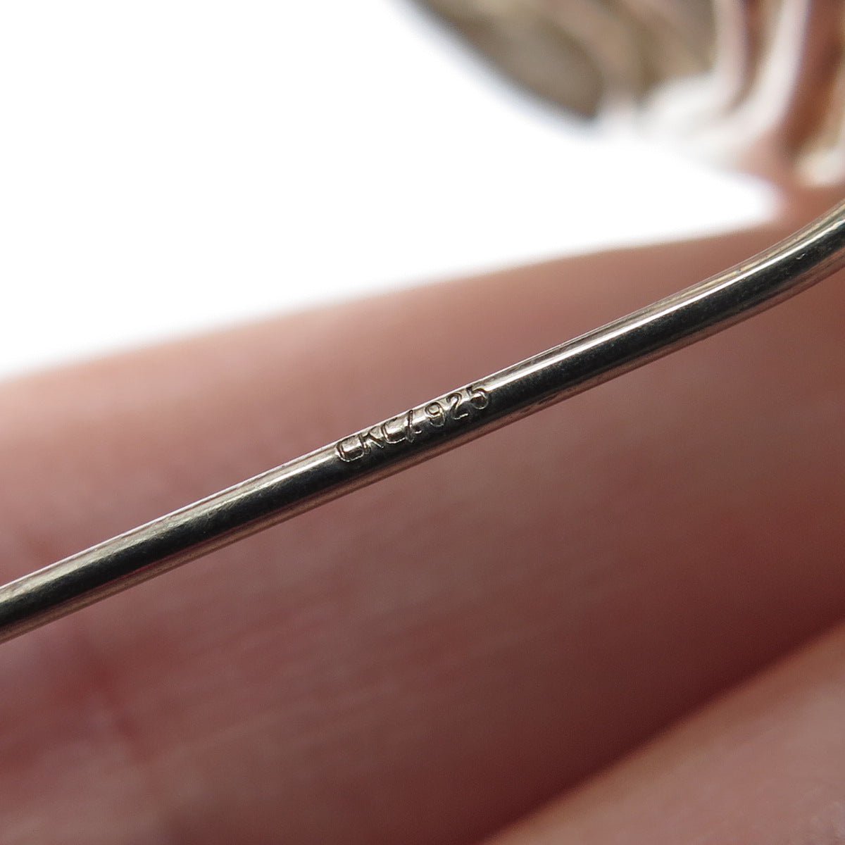 925 Sterling Silver Vintage CKC Twisted Trinity Knot Pin Brooch