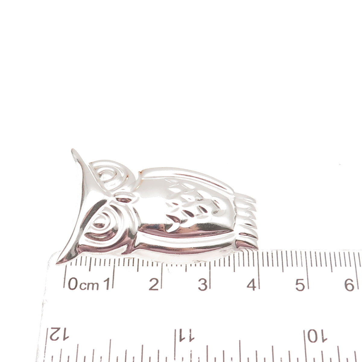 925 Sterling Silver Vintage Mexico Wise Owl Pin Brooch