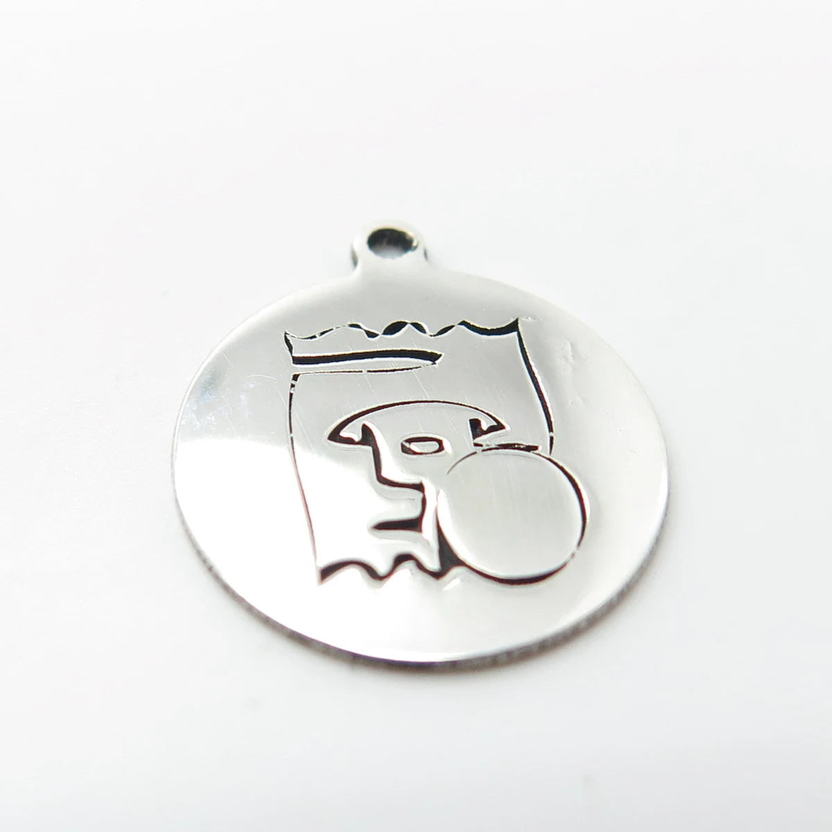 925 Sterling Silver USA Two In Town Puppy Feed Charm Pendant