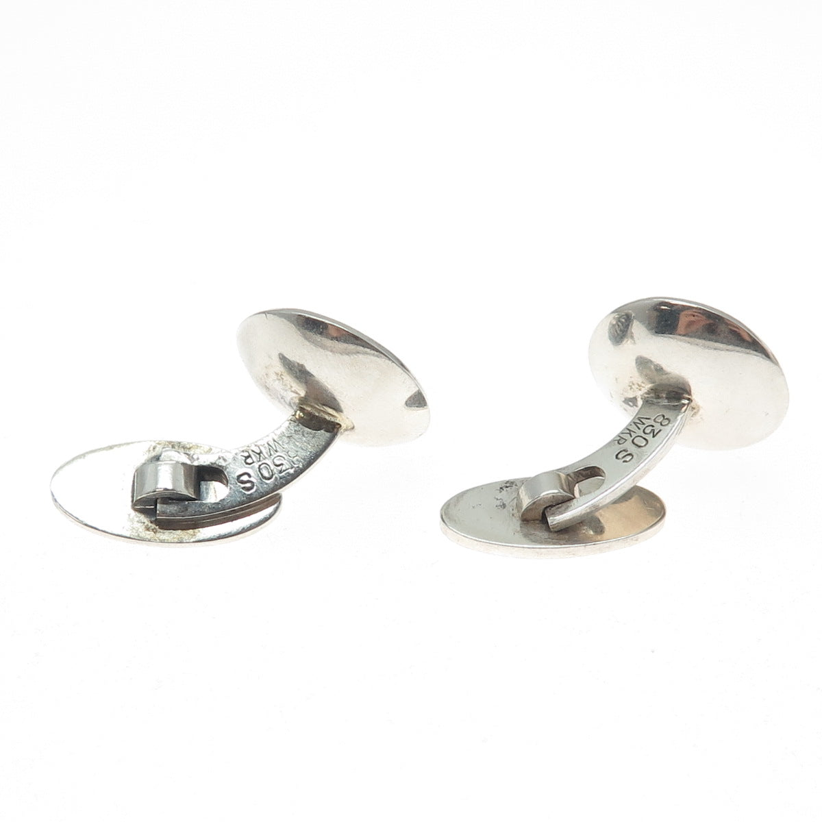 WILLY JACOB KROGMAR 830S Silver Vintage Denmark Cannetille Oxidized Cufflinks