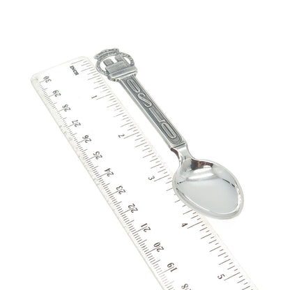 BRODRENE LOHNE 830S Silver Vintage Norway Oslo States & Cities Coffee Spoon #522