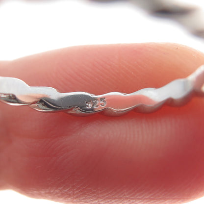 925 Sterling Silver San Marco Macaroni Band Ring Size 7.25
