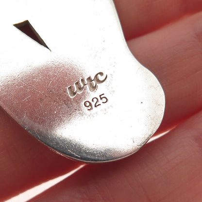White Trash Charms 925 Sterling Silver 60's Afro Pin-up Girl Pendant