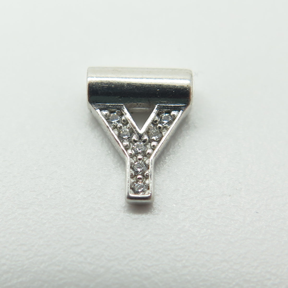 NOMINATION Italy 925 Sterling Silver C Z Letter "Y" SeiMia Pendant