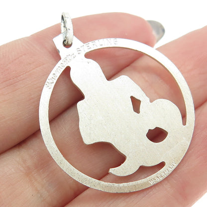 KREMENTZ 925 Sterling Silver Vintage Germany Aquarius Zodiac Sign Pendant