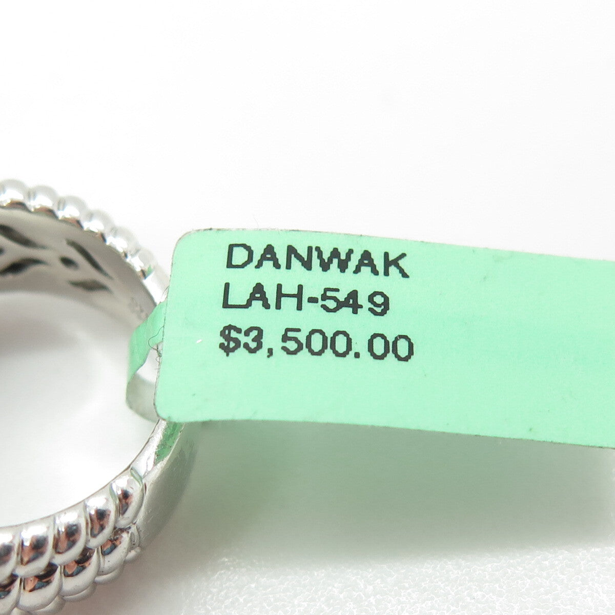 DANWAK 18K Gold Sterling 48 Diamond 0.60ct & Lemon Quartz 11.18ct Ring Size 7
