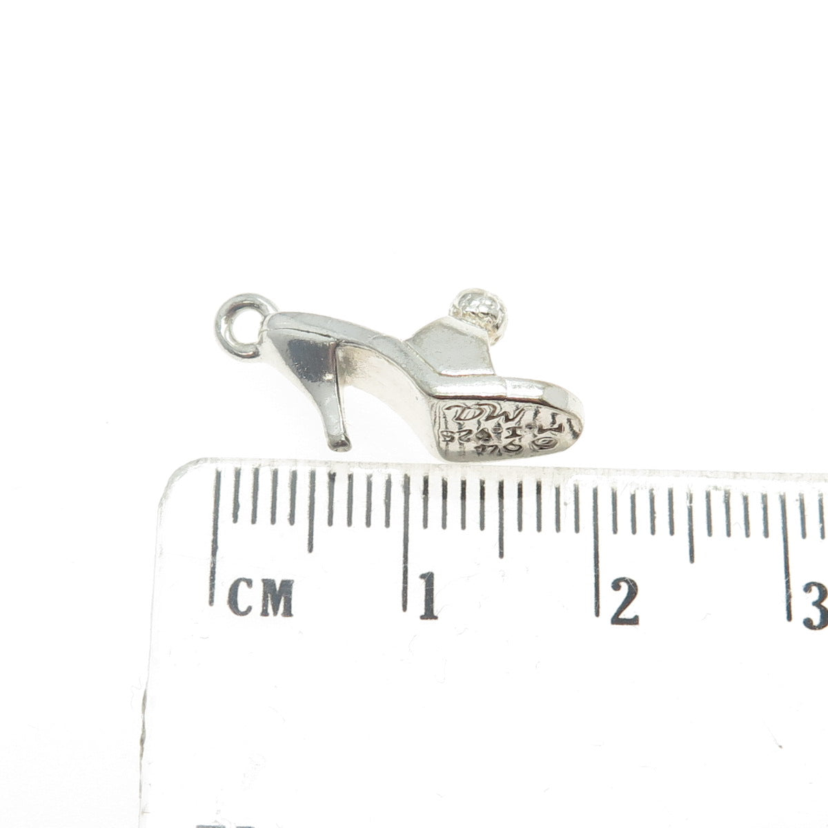 MICHAEL ANTHONY 925 Sterling Silver Vintage 1994 High Heel Shoe Charm Pendant