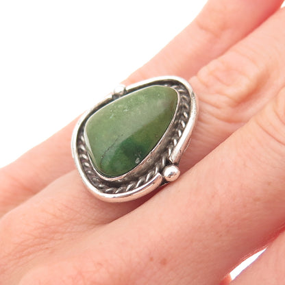 Old Pawn Sterling Silver Vintage Southwestern Royston Turquoise Ring Size 5.5