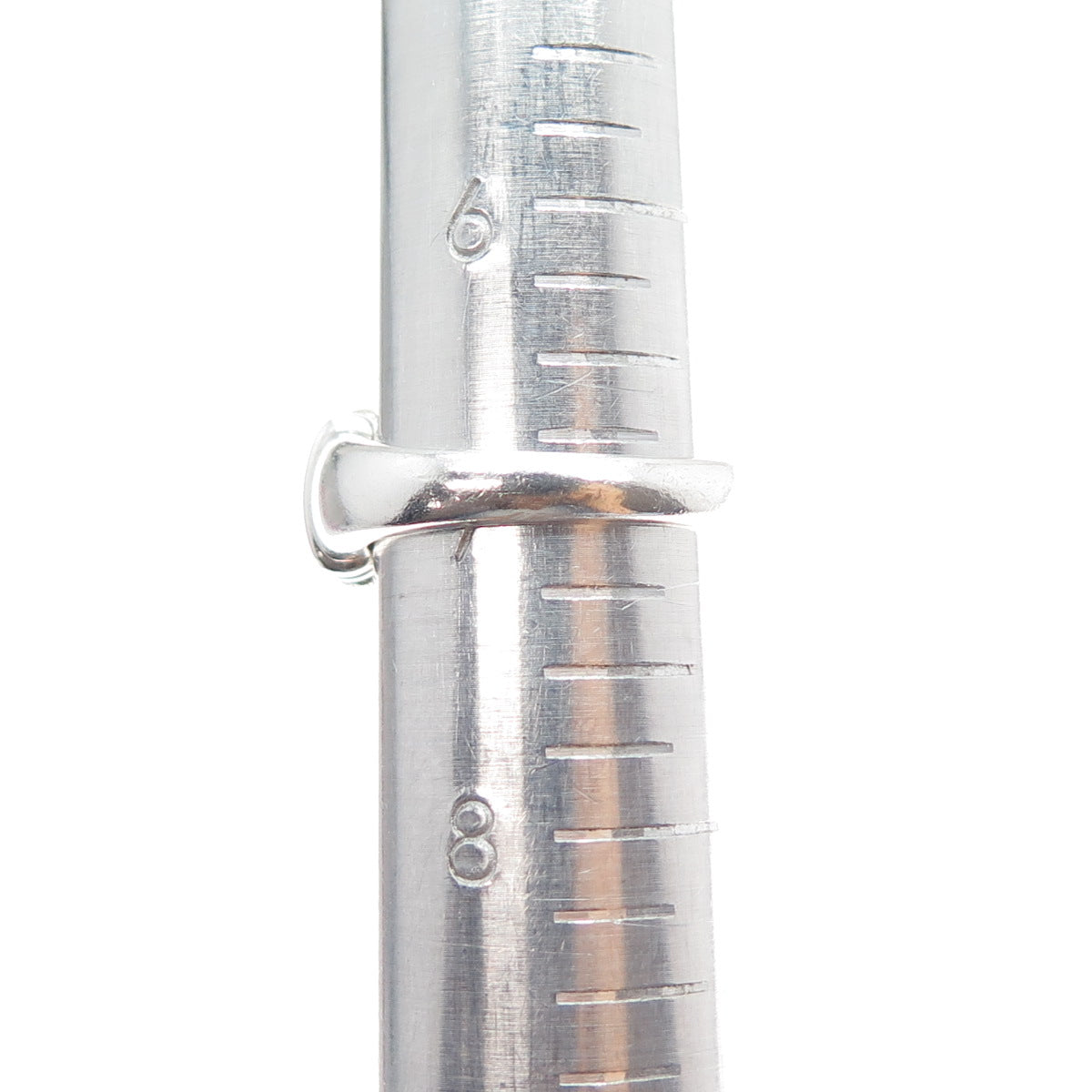 925 Sterling Silver Vintage Modernist Ribbed Dome Ring Size 7